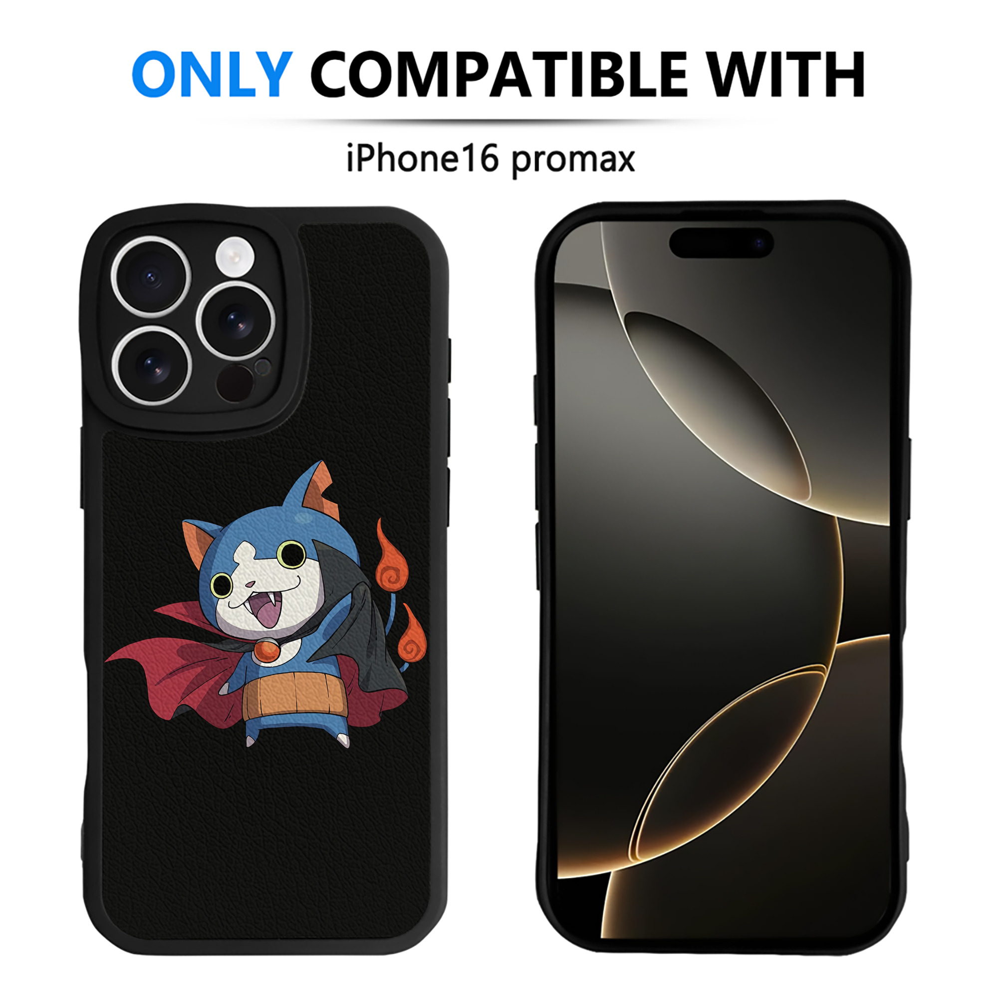 （画像用） 妖怪ウォッチ Yo-kai Watch 【iPhone 16シリーズ対応】シリコンスマホケース（レザー調） 材質：シリコン